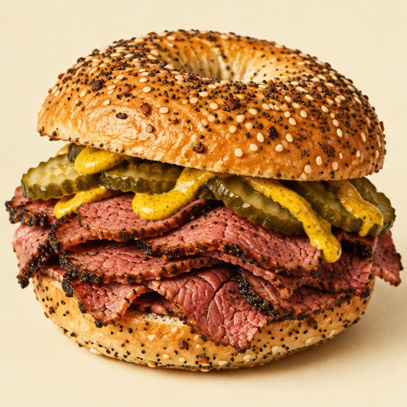Bagel pastrami